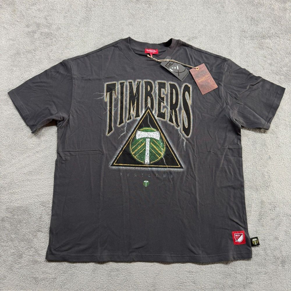 Mitchell & Ness Portland Timbers Womens Large Soccer MLS Center Logo Graphic